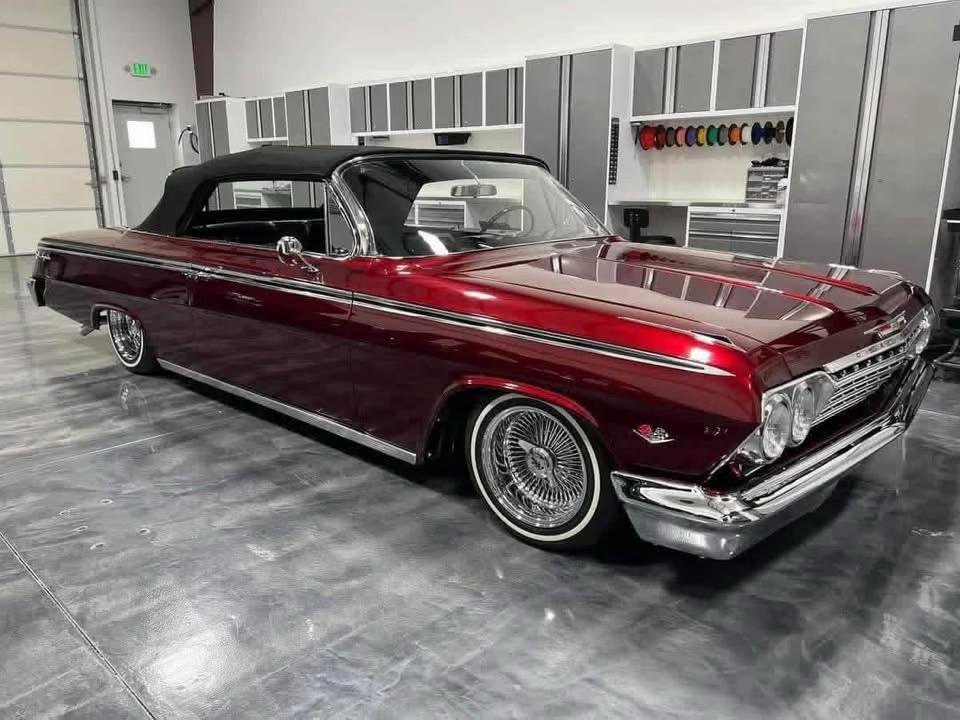 1962 Chevrolet Impala SS Convertible 409 V8 Maroon Classic (6)