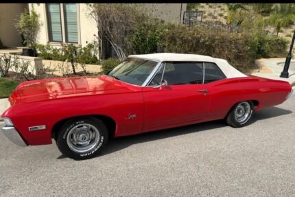 1968 Chevrolet Impala Convertible “Crimson Classic” Downpay: $2000
